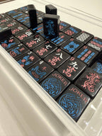 Black Mahjong Tiles - Neon Shadow – American Mahjong Tile Set (166 Tiles)