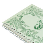 Frog Toile Spiral Notebook, 8x10 Stationary Journal