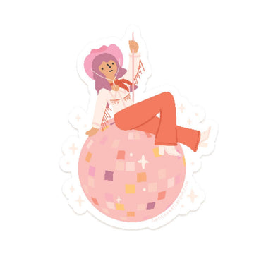 Disco Cowgirl Sticker