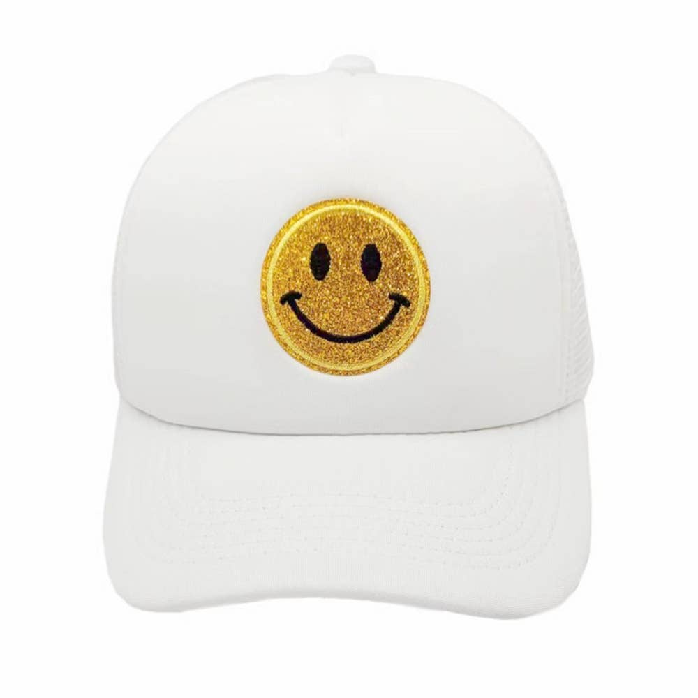 Smile Accented Mesh Back Baseball Cap
