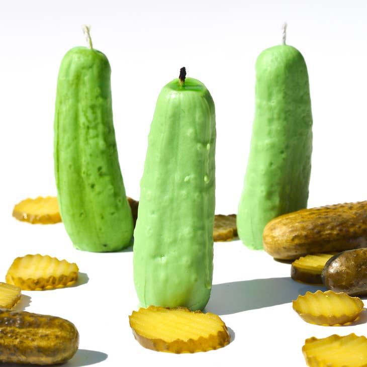 Pickle Pillar Candle