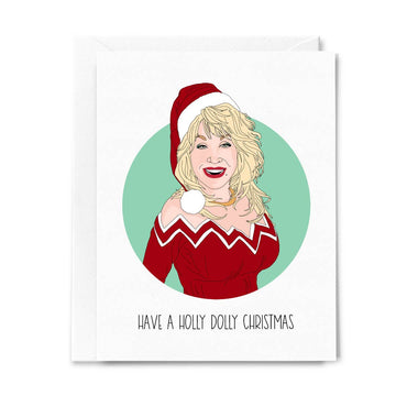 Have A Holly Dolly Christmas Card