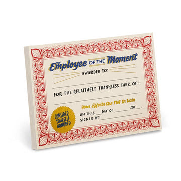 Employee of the Moment Notepad