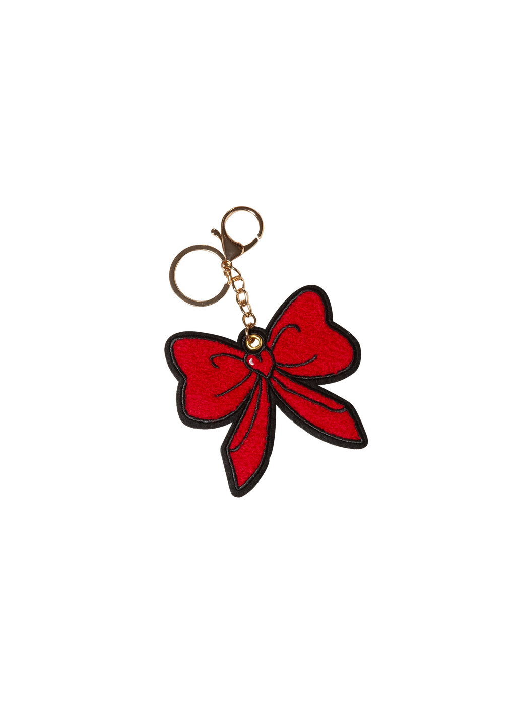 Red Bow Bag Charm Keychain