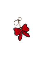 Red Bow Bag Charm Keychain