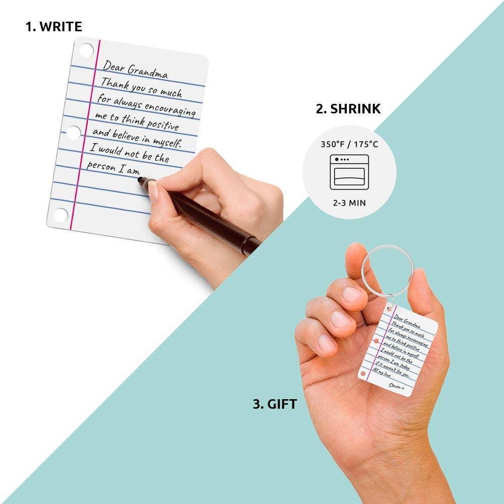 Little Letter Shrink Keyring Kit | Craft Kits