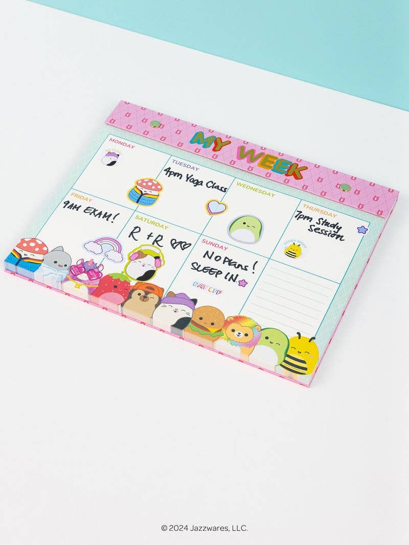 Back-to-Campus Squad Weekly Desk Pad