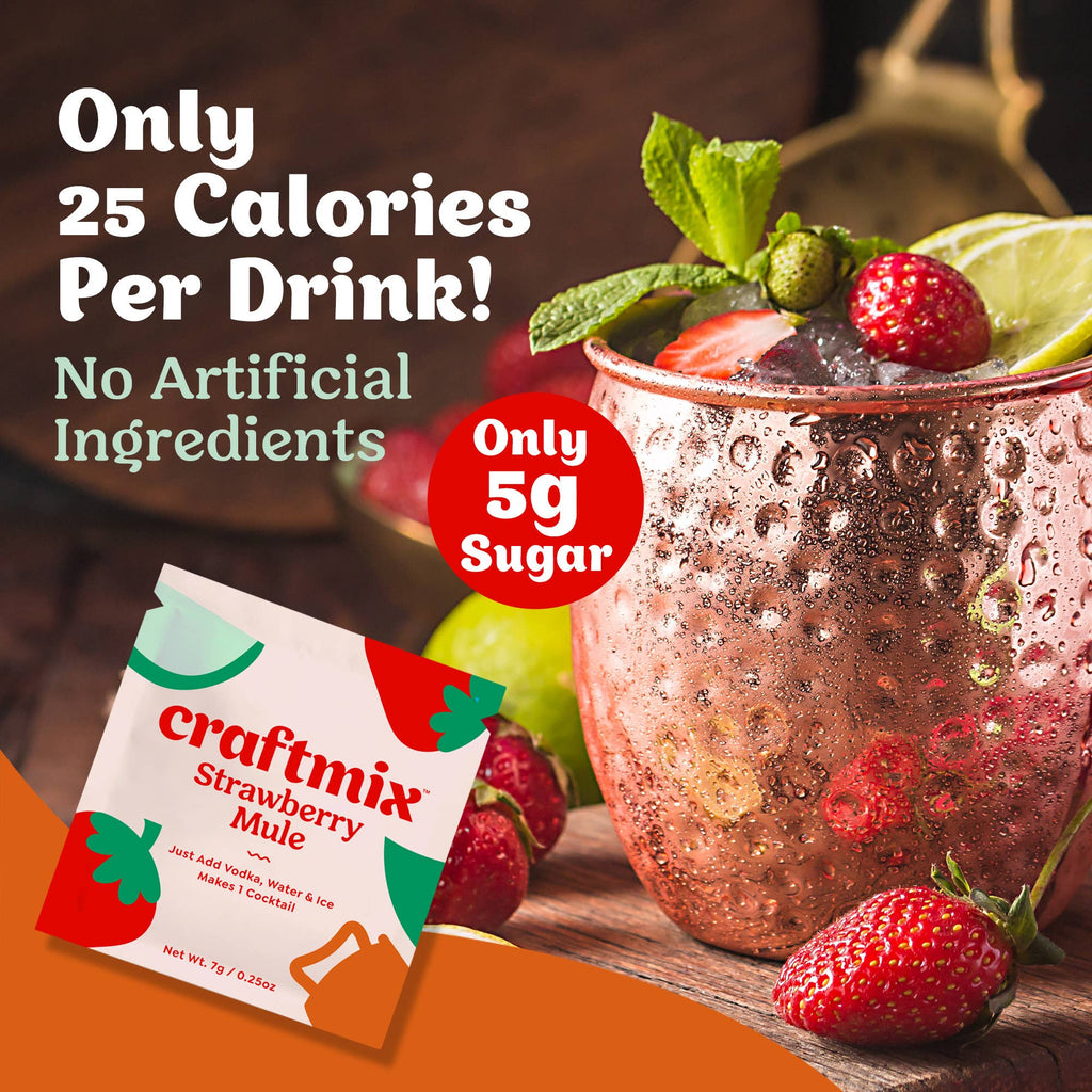 Strawberry Mule Cocktail/Mocktail Mixer Packet