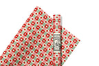 Poinsettia Plaid Wrapping Paper