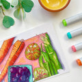 Eastern Market Summer Produce Haul Pop Art 5x7