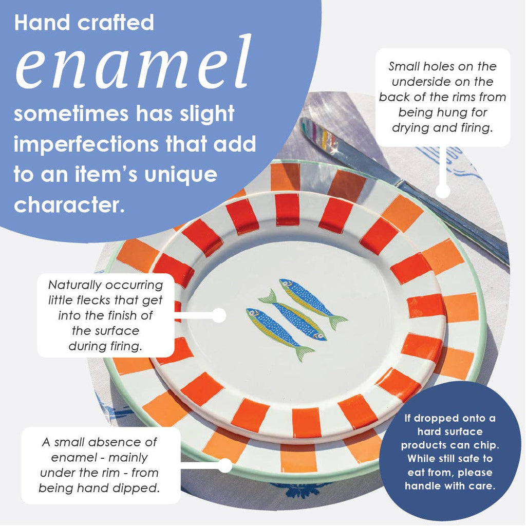 Sardine Fish Enamel Plate - 20cm | Mothers Day Gifts |