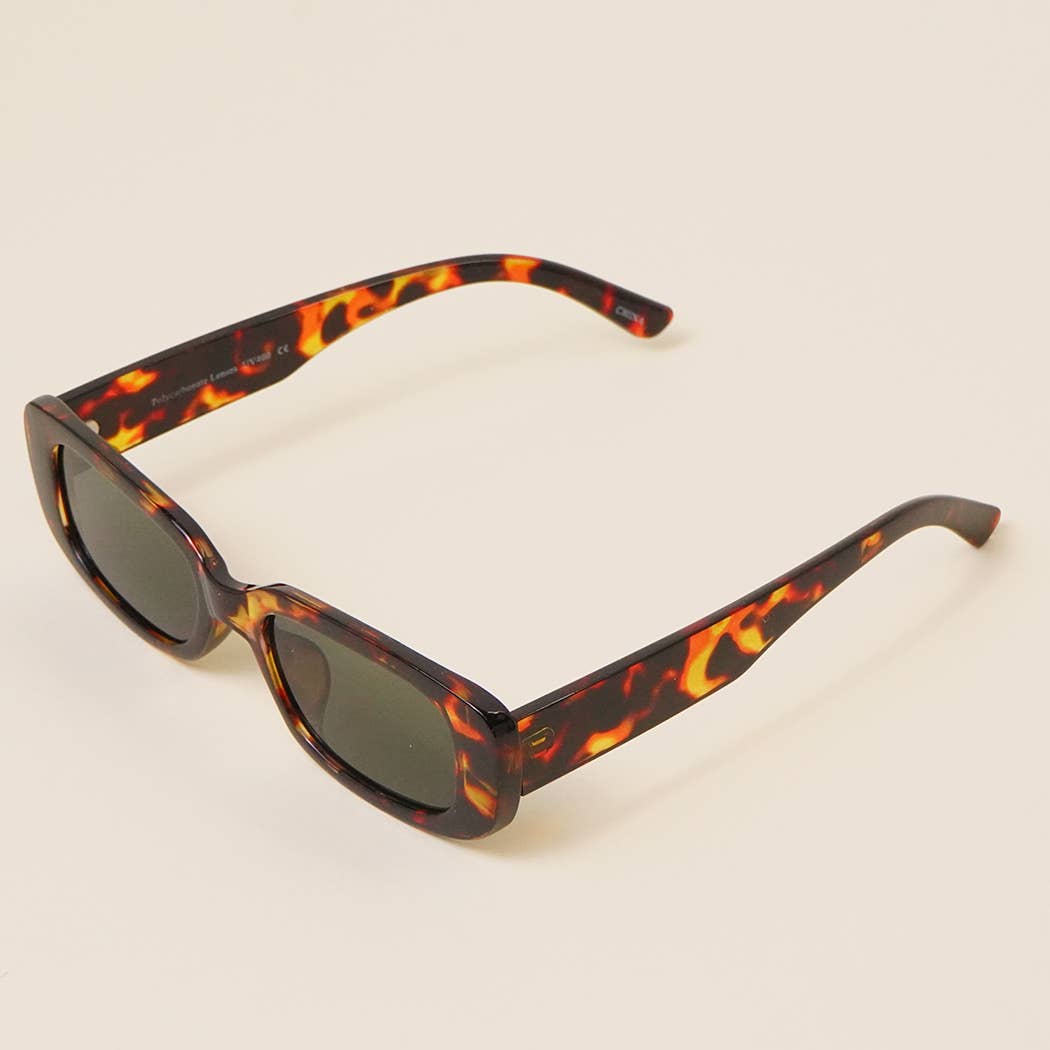 Rectangle Acetate Fashion Assorted Sunglasses