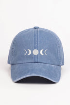 LCAP1443 - Celestial-Moon embroidered baseball cap