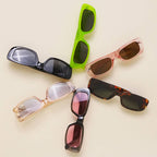 Rectangle Acetate Fashion Assorted Sunglasses