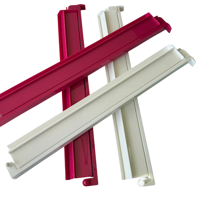 Mahjong Rack and Pusher Set of 4 - Solid Colors Pink Yellow Green Purple