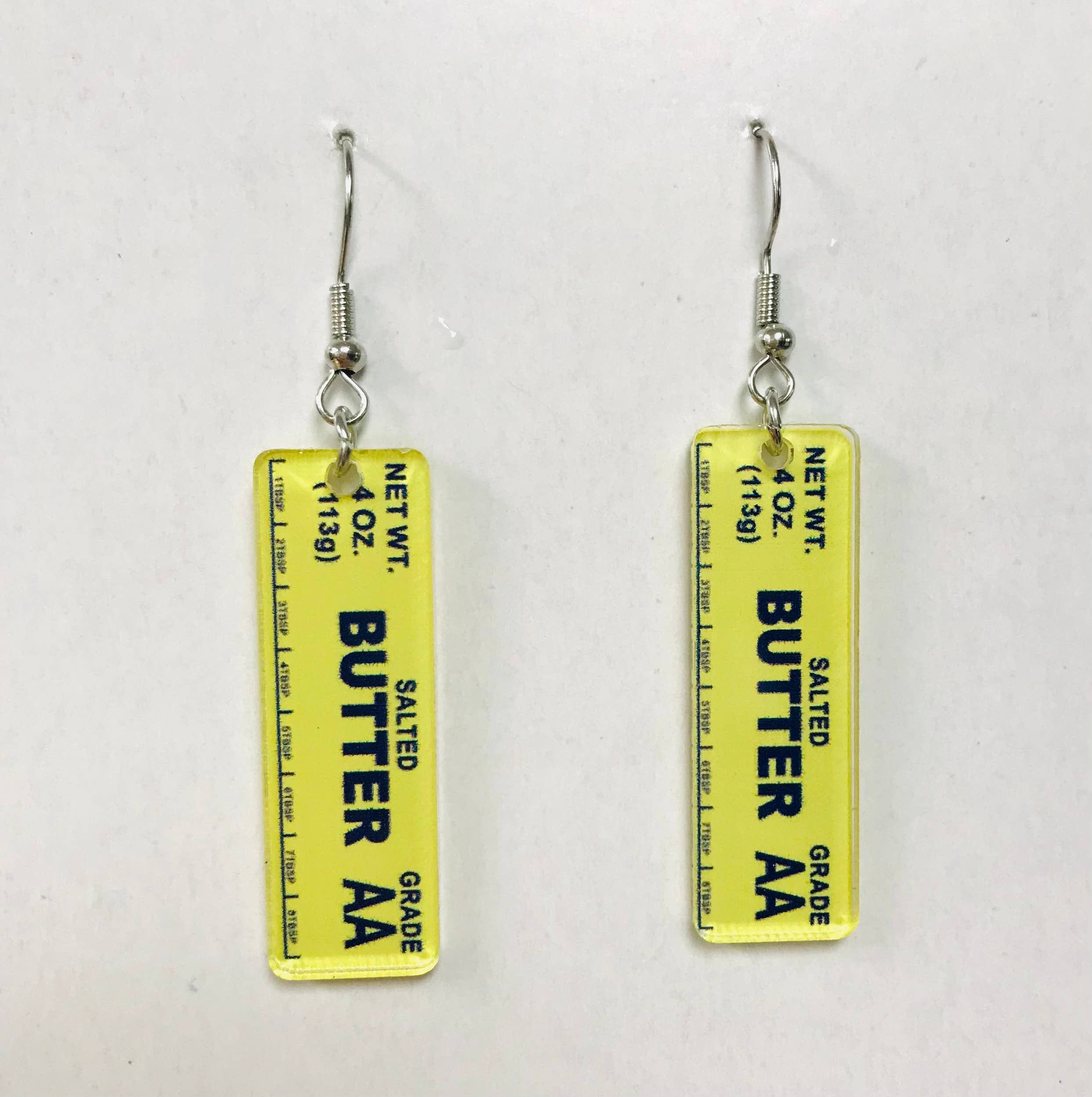 Stick of Salted Butter baking Earrings - Baker Chef Earrings