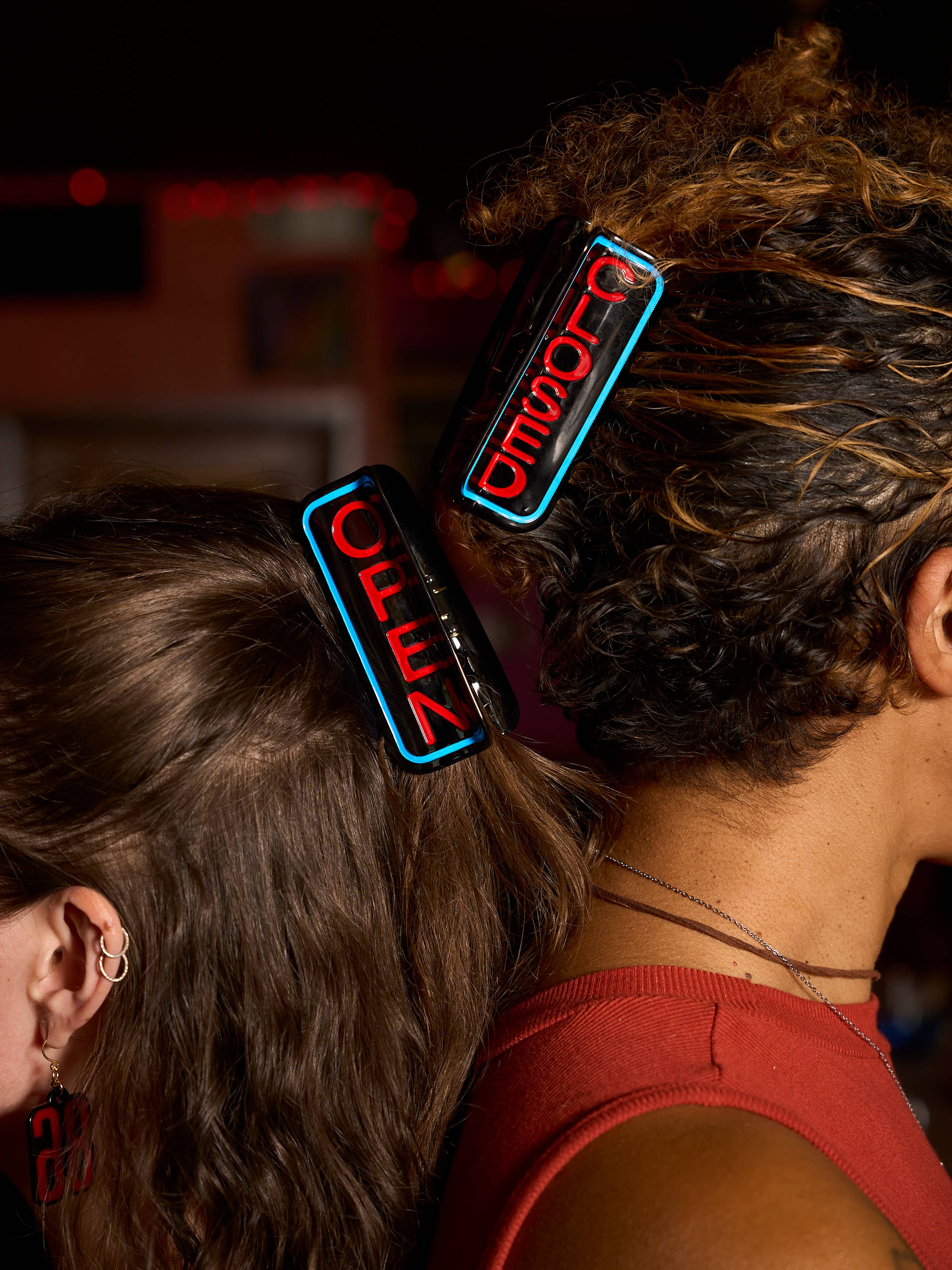 Open Sign Hair Claw