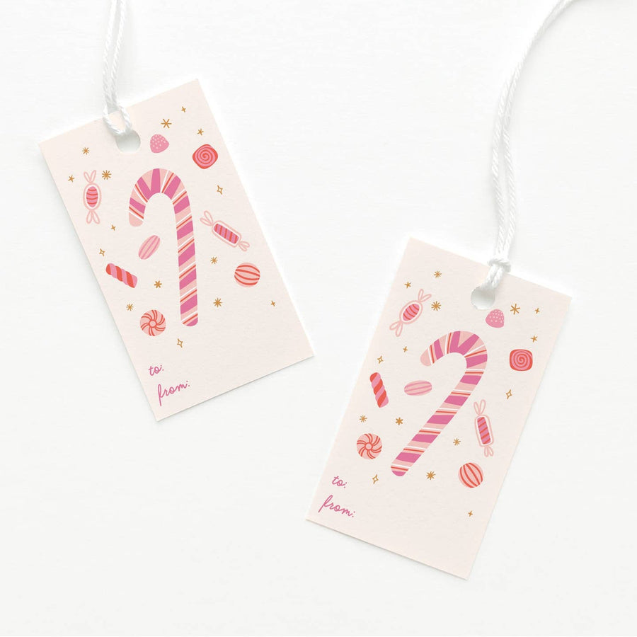 Candy Cane Gift Tag