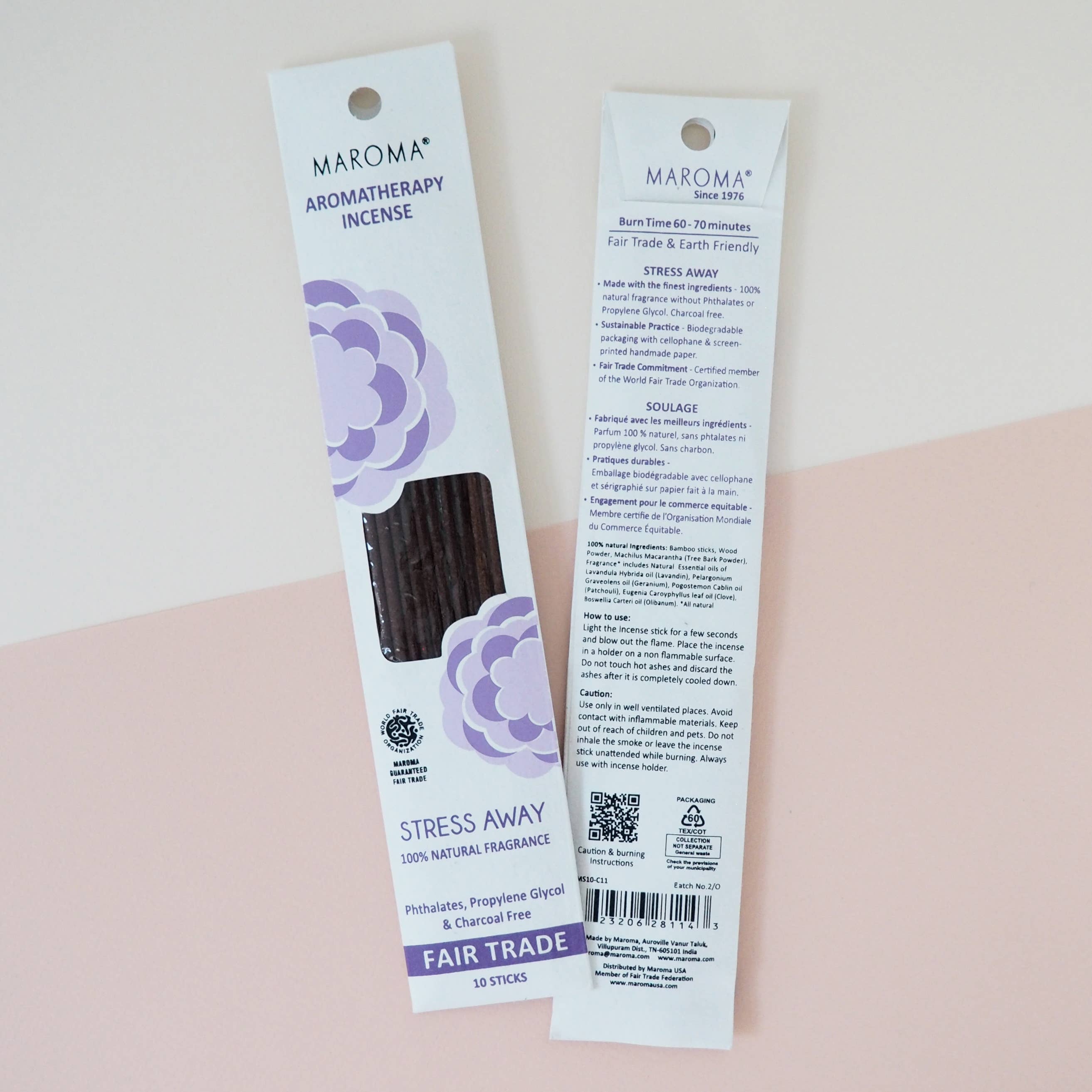 Aromatherapy Incense Stress Away