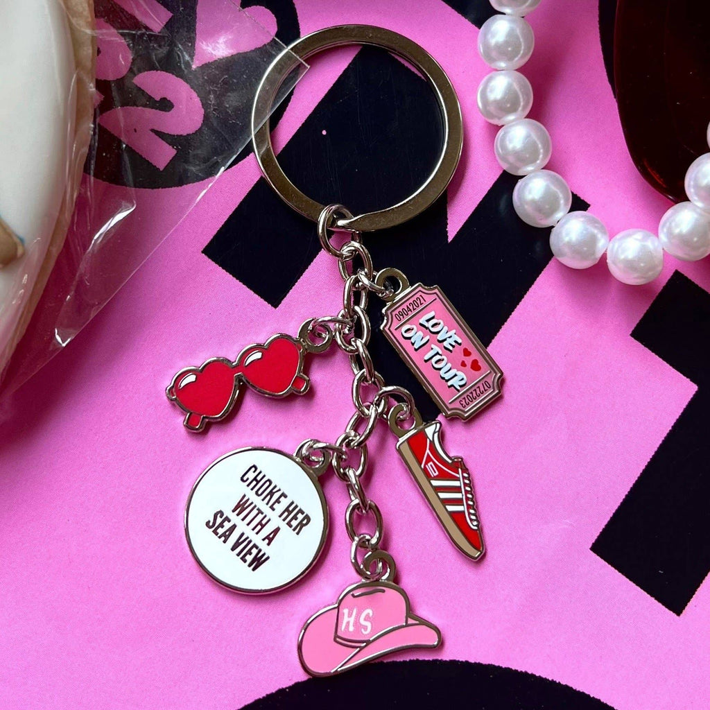 Harry’s “Love On Tour” Inspired Enamel Charm Keychains