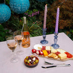Navy Glass Candle Holder | Summer Gifts |
