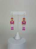 Pink Nutcracker - Holiday Earrings