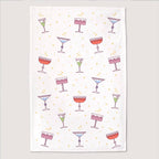 Festive Glassware Tea Towel