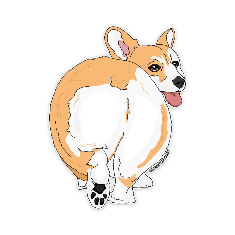 Corgi Butt Sticker