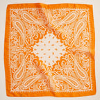 Silk Texture Paisley Bandana Scarf for Men & Women