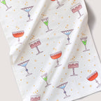 Festive Glassware Tea Towel