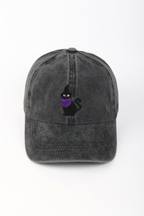 HALLOWEEN Cat with Witch Hat Embroidered Baseball Cap