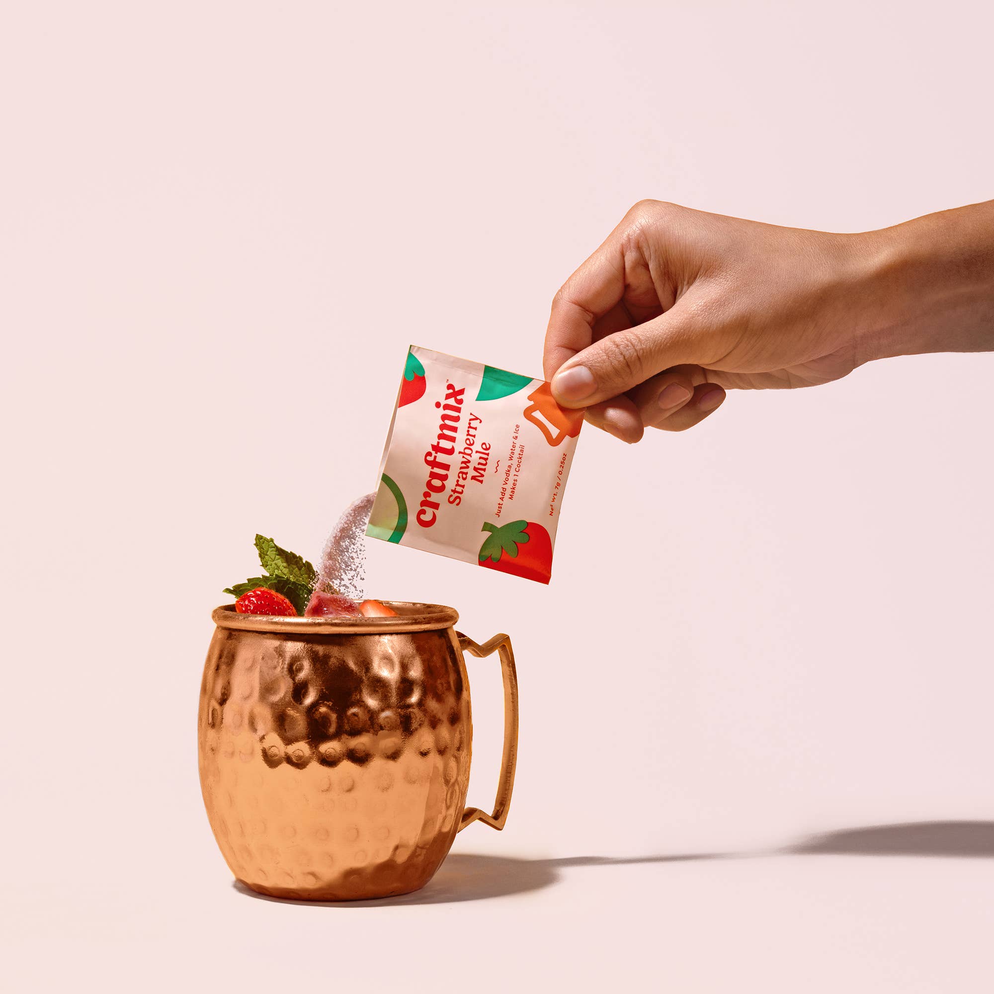 Strawberry Mule Cocktail/Mocktail Mixer Packet