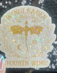 Wingleader Fourth Wing Holographic Sticker