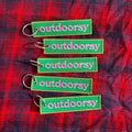 Outdoorsy Embroidered Patch Keychain