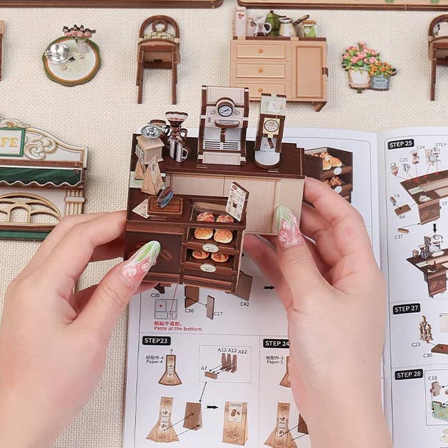 DIY Book Nook Kit: Sunny Café