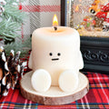 Holiday Marshmallow Candle | Christmas Candle Decor