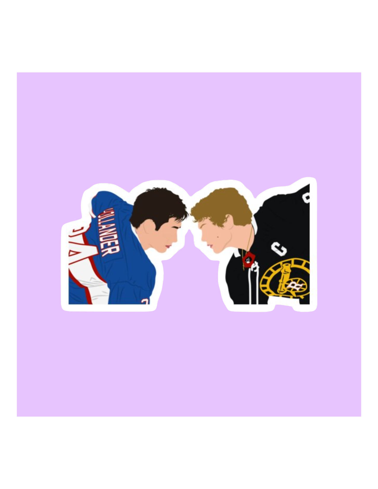 Boys Faceoff Heated Rivalry Sticker