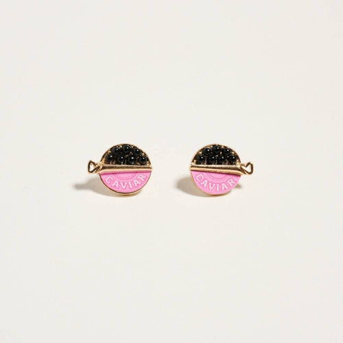 0.5 Inch Canned Caviar Bead Vacation Post Earrings