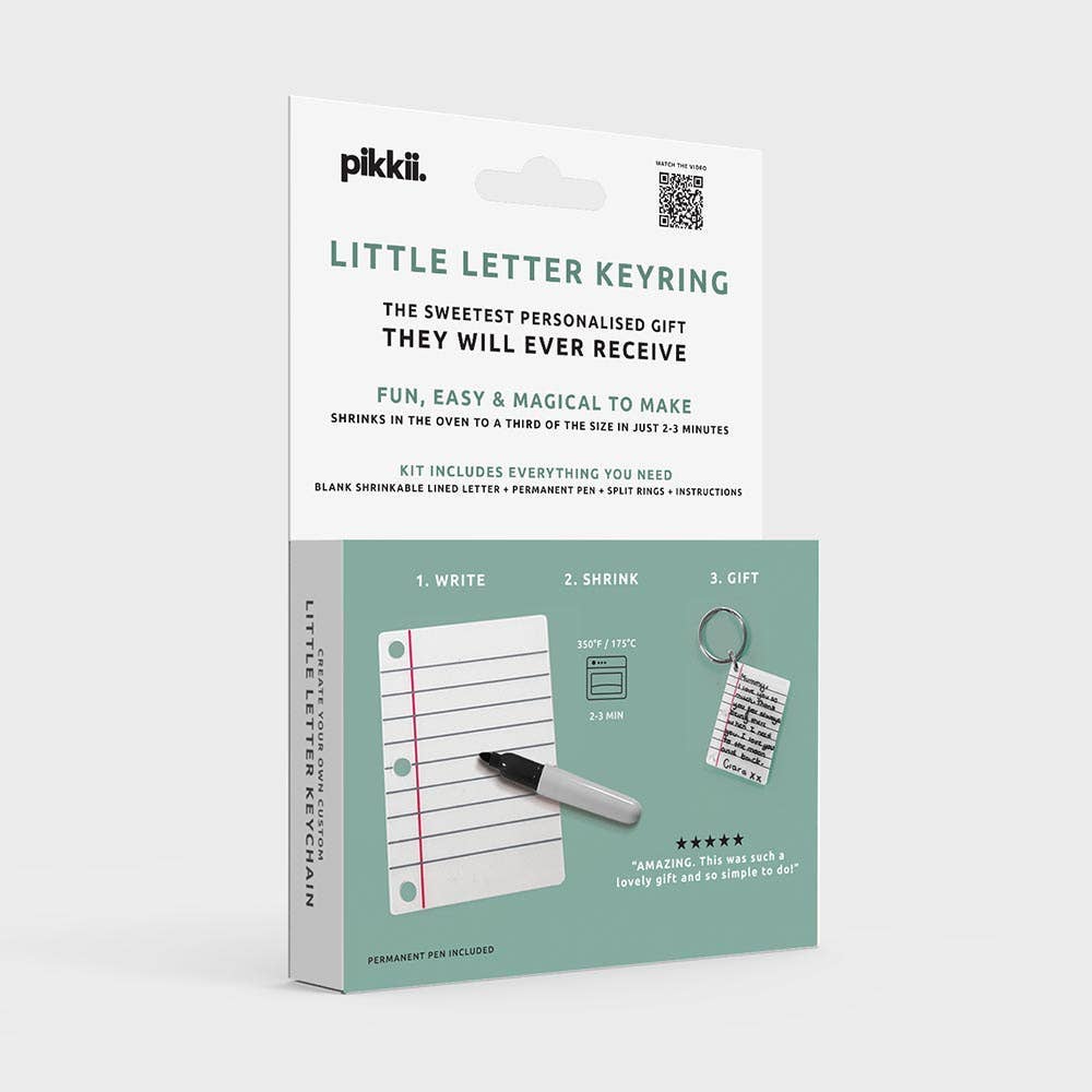 Little Letter Shrink Keyring Kit | Craft Kits