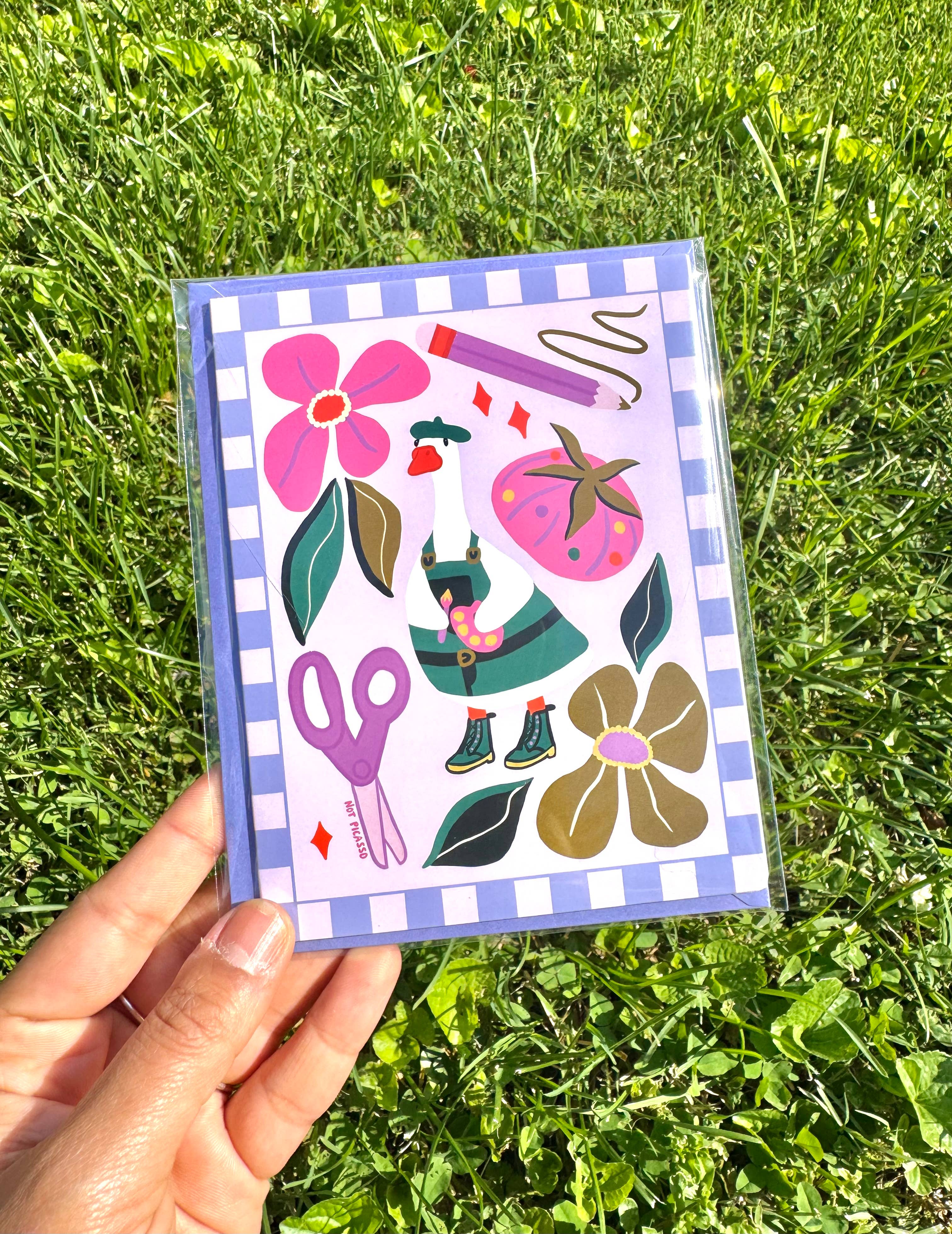 Vincent Van Goose Greeting Card