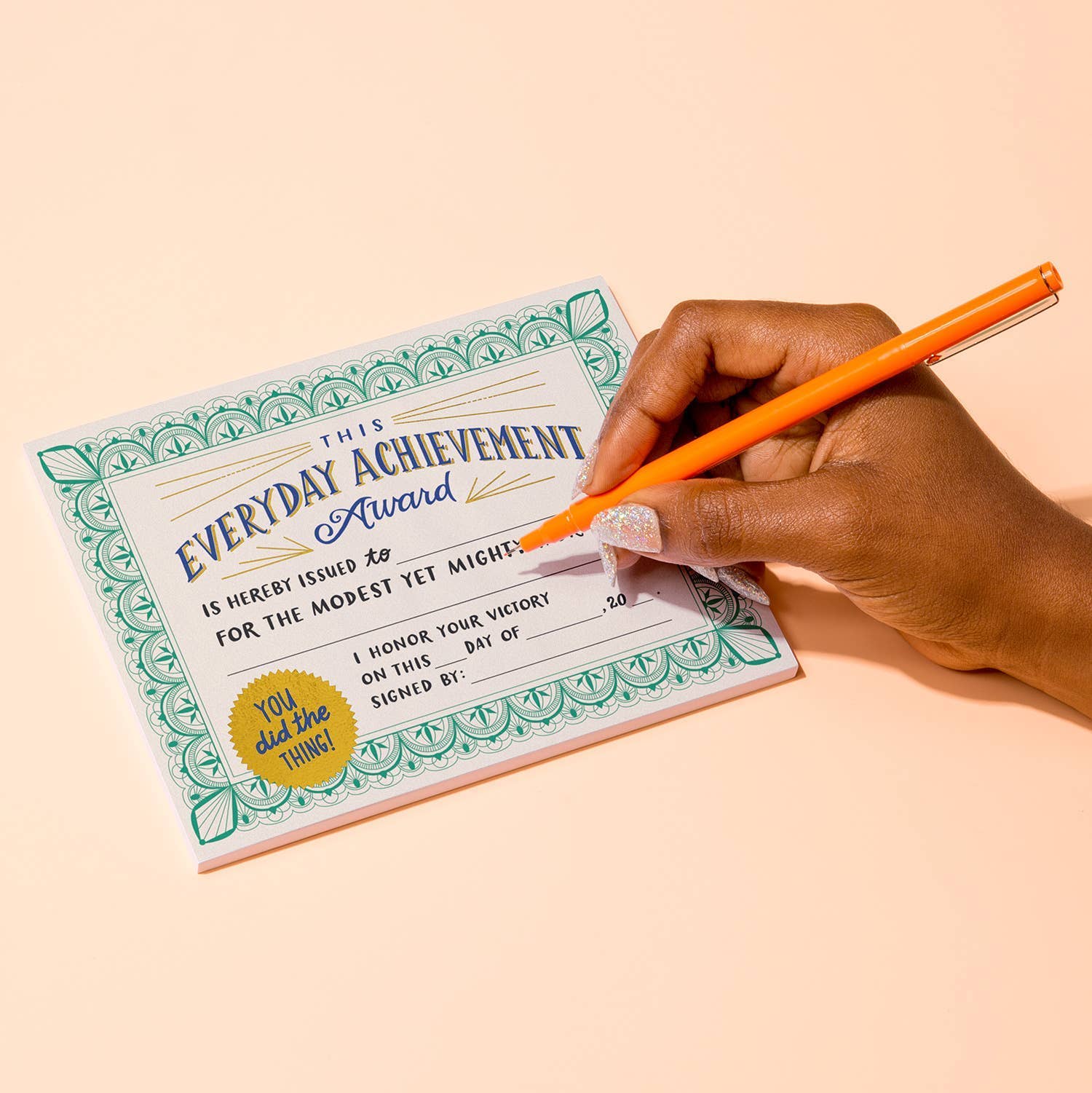 Everyday Achievement Certificate Notepad (Refresh)