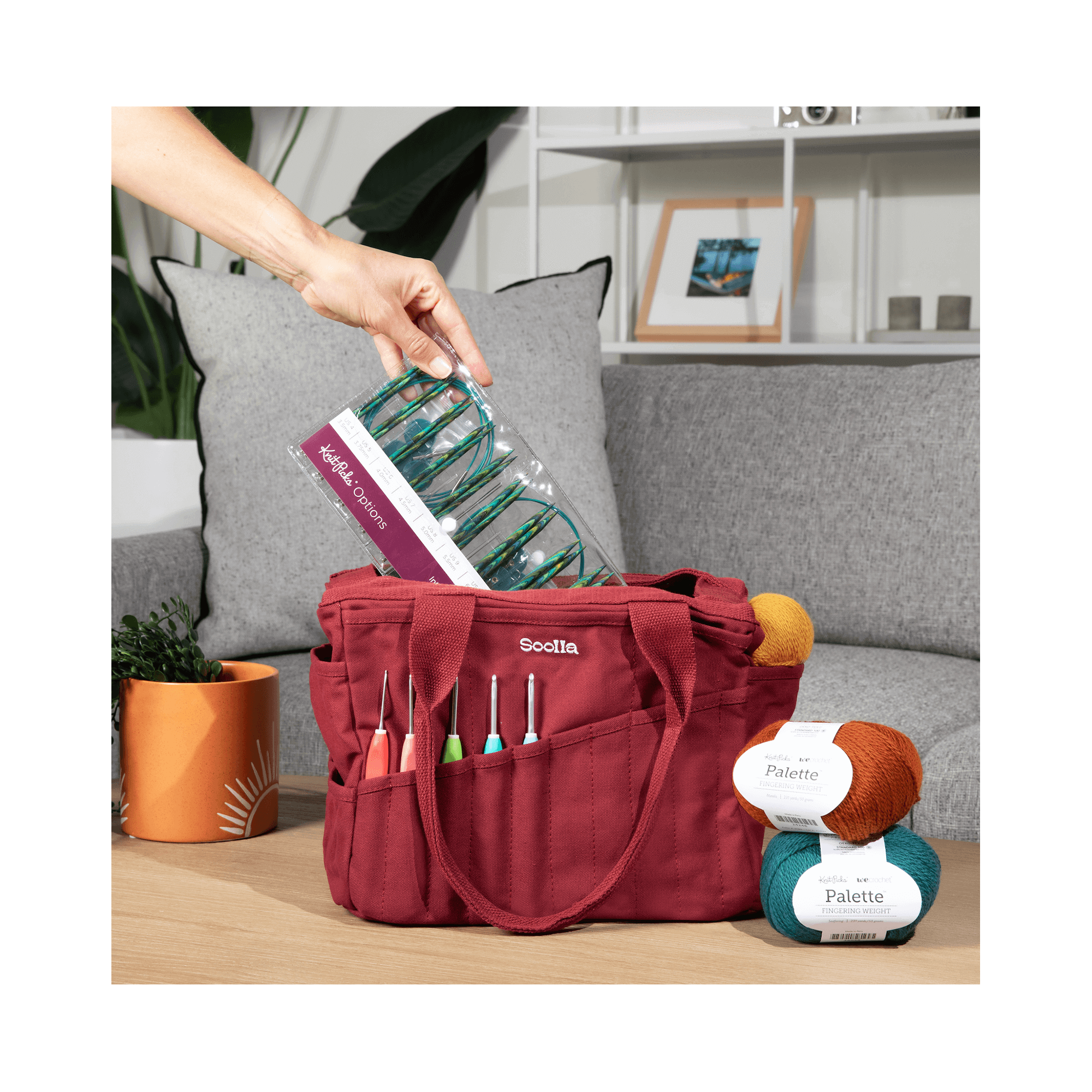 Soolla Studio Artist Bag, Becca Sands, Crochet Project Bag