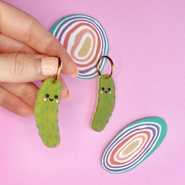 Happy Pickle Earrings