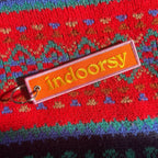 Indoorsy Embroidered Patch Keychain