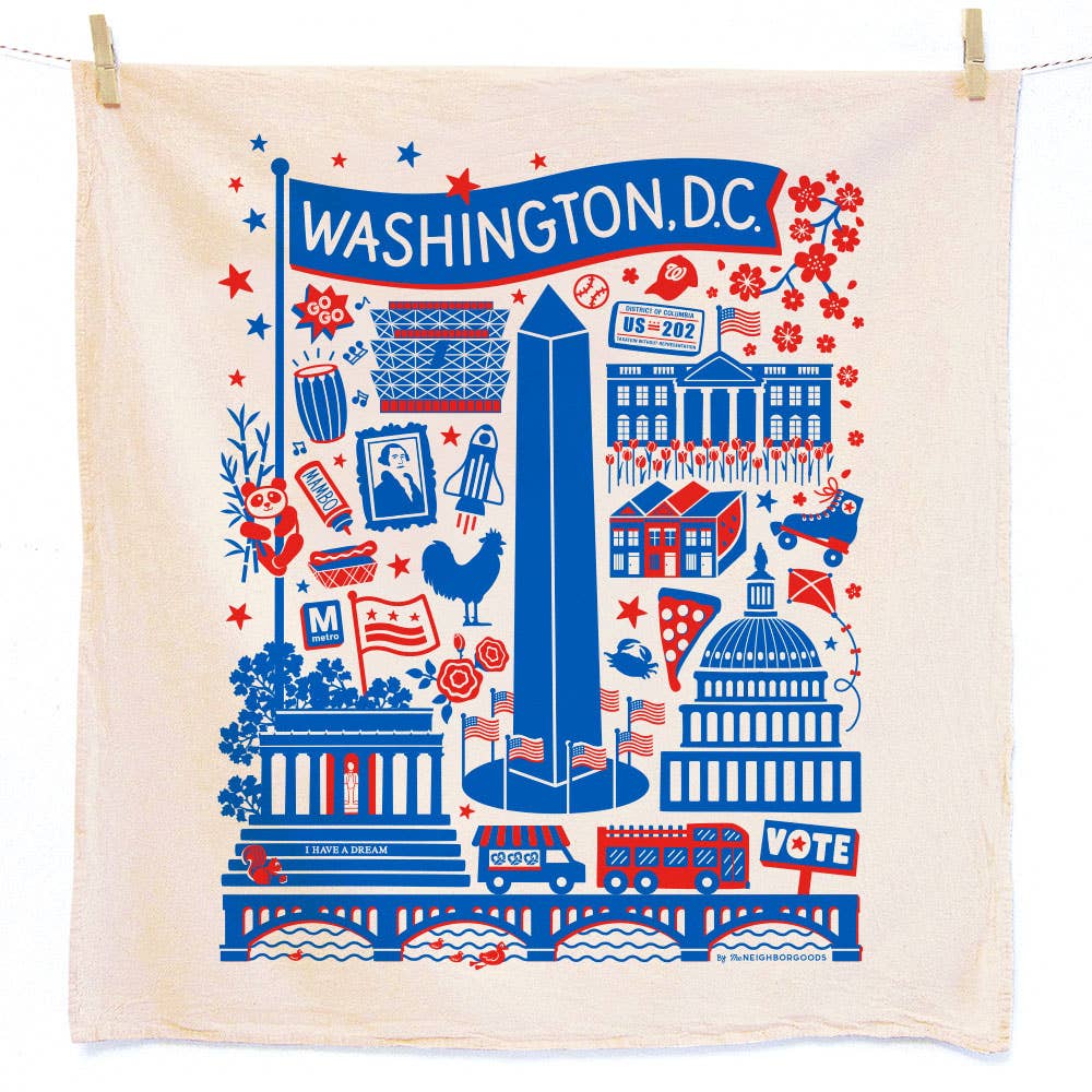 DC BLOSSOMS (DC Landmarks, Blossoms) - Tea Towel Set of 2