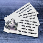 Actually no Ellen Dakota Johnson Frog Funny  Bumper Sticker