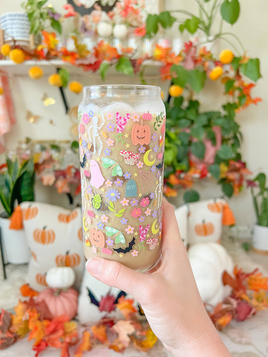 20oz Colorful Halloween Glass