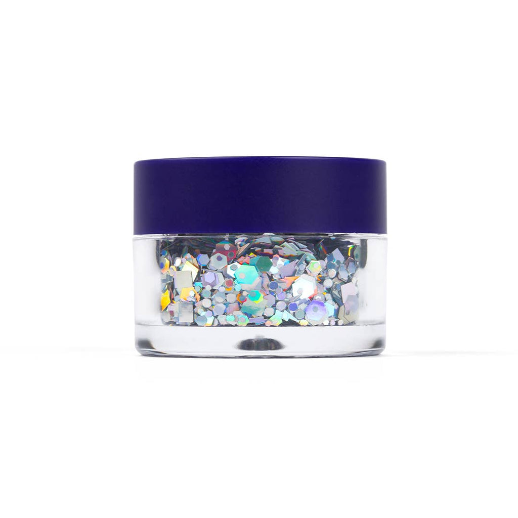 Macro Glitter | Silver-Lunar | Chunky Glitter | Body Glitter