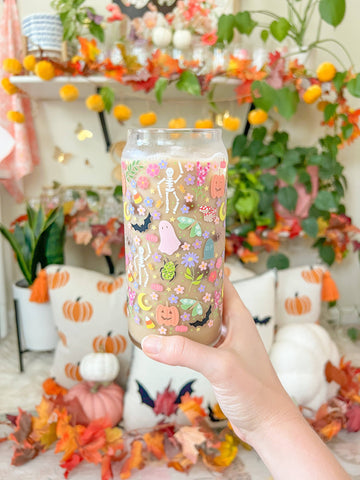 20oz Colorful Halloween Glass