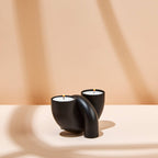 Macaroni 2-in-1 Candleholder - Tapers & Tealights - Black